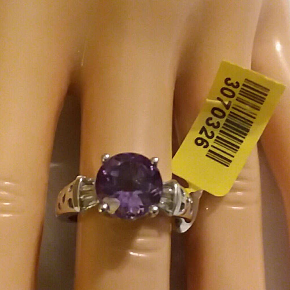 SIZE 8/ROSE De FRANCE AMETHYST RING, SIZE 7 - Picture 1 of 6